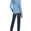 darling harbour Strick-Hoodie Damen, Blau