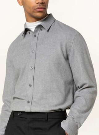 drykorn Loken Flanellhemd Herren, Grau
