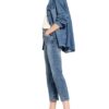 drykorn Speak 7/8 Straight Leg Jeans Damen, Schwarz