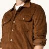 eleventy Cord-Overshirt Herren, Beige