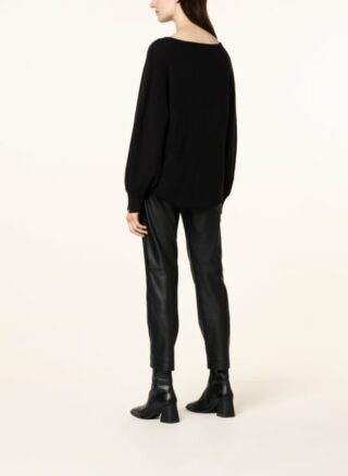 floer Cashmere-Pullover Damen, Schwarz