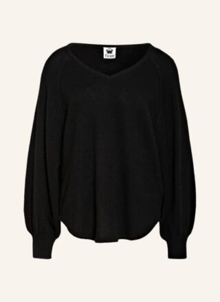 floer Cashmere-Pullover Damen, Schwarz