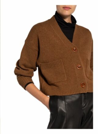 floer Cashmere-Strickjacke Damen, Braun