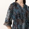 floer Hängerkleid Damen, Blau