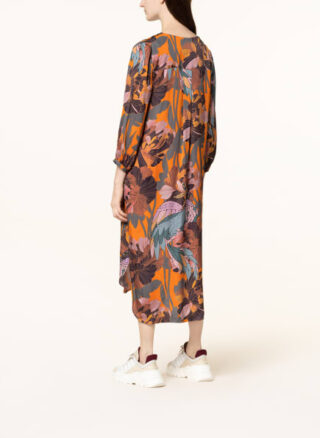 floer Hängerkleid Damen, Orange