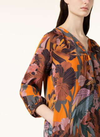 floer Hängerkleid Damen, Orange