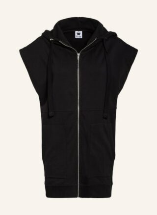 floer Hoodie Damen, Schwarz