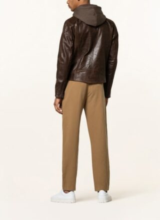 gipsy Biko Lederjacke Herren, Braun