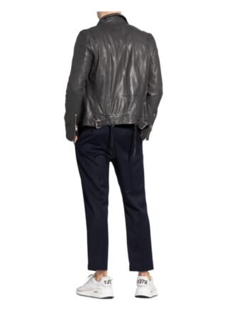 gipsy Carni Lederjacke Herren, Grau