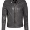 gipsy Carni Lederjacke Herren, Grau