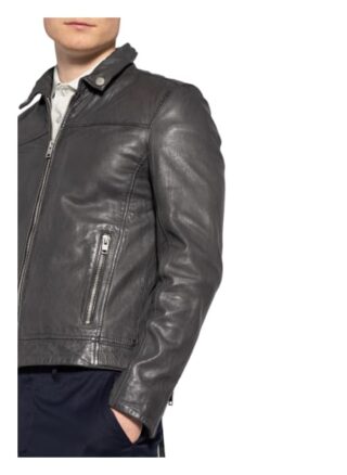 gipsy Carni Lederjacke Herren, Grau
