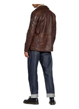 gipsy Crimsum Lederjacke Herren, Braun