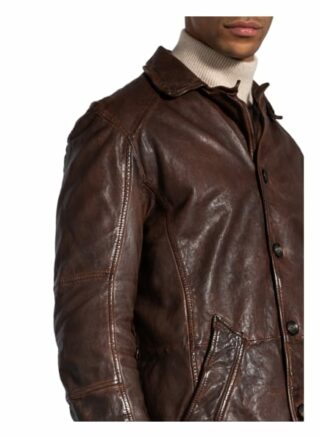 gipsy Crimsum Lederjacke Herren, Braun