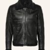 gipsy Gmairforce Lederjacke Herren, Schwarz