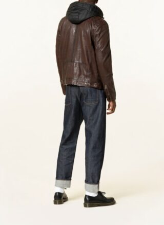 gipsy Gmdasdyn Lederjacke Herren, Braun