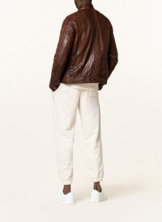 gipsy Gmdrove Lederjacke Herren, Braun