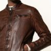 gipsy Gmdrove Lederjacke Herren, Braun