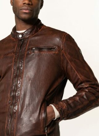 gipsy Gmdrove Lederjacke Herren, Braun