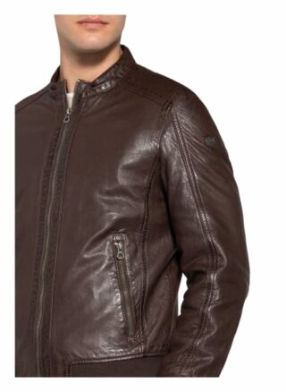 gipsy Grahan Lederjacke Herren, Braun
