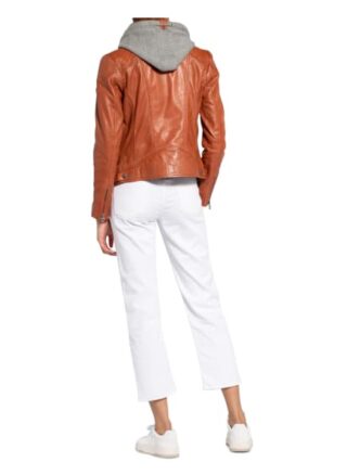 gipsy Gwammy Lederjacke Damen, Braun