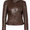 gipsy Gwammy Lederjacke Damen, Braun