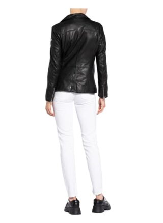 gipsy Gwlony Lederjacke Damen, Schwarz