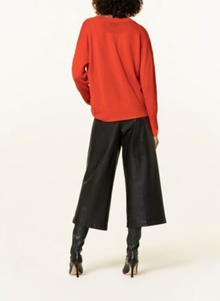 herzensangelegenheit Cashmere-Strickjacke Damen, Orange