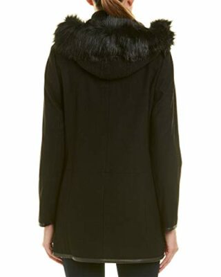 kensie Dufflecoat Damen, Schwarz