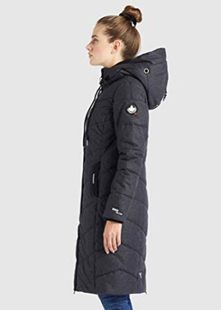 khujo ARIBAY Steppmantel Damen, Schwarz