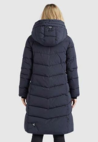khujo AYLEENA Steppmantel Damen, Schwarz
