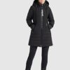 khujo Shine Parka Damen, Schwarz