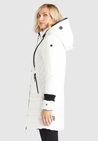khujo Shine Steppmantel Damen, Weiß