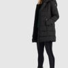 khujo Silla Steppmantel Damen, Schwarz
