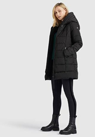 khujo Silla Steppmantel Damen, Schwarz