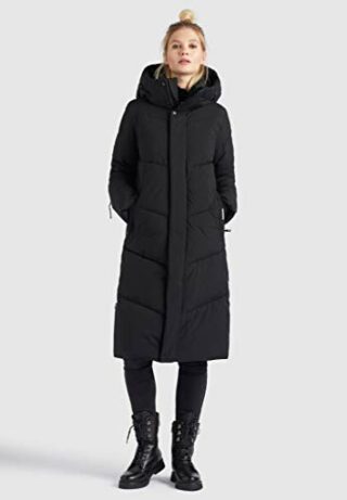 khujo Torino Steppmantel Damen, Schwarz