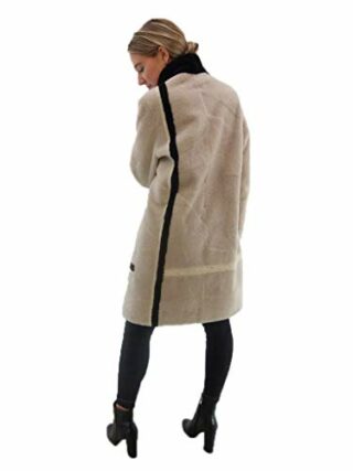 kkdafis Fellmantel Damen, Beige