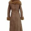 kkdafis Fellmantel Damen, Pink