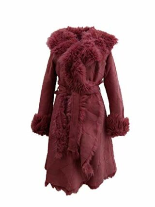 kkdafis Fellmantel Damen, Pink
