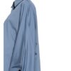 lilienfels Oversized-Hemdbluse Damen, Blau