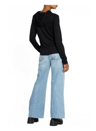 lilienfels Strick-Hoodie Damen, Schwarz