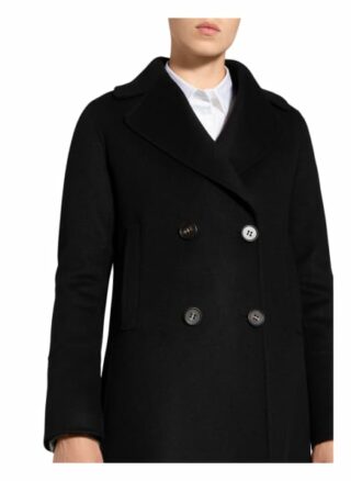 lilienfels Wollmantel Damen, Schwarz