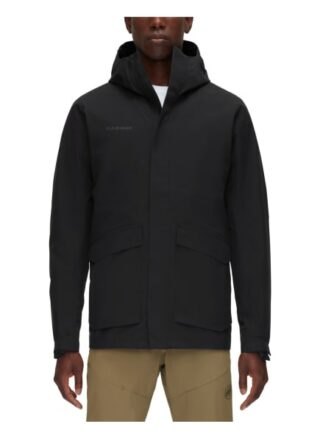 mammut 3l Regenjacke Herren, Schwarz