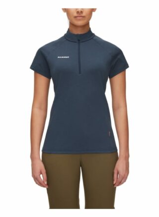 mammut Aegility Half Zip T-Shirts Damen, Blau
