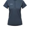 mammut Aegility Half Zip T-Shirts Damen, Blau