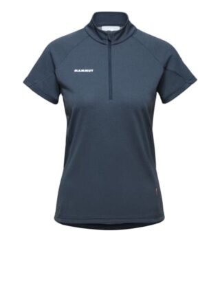 mammut Aegility Half Zip T-Shirts Damen, Blau