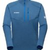 mammut Nair Half Zip Pull Sweatshirt Herren, Blau
