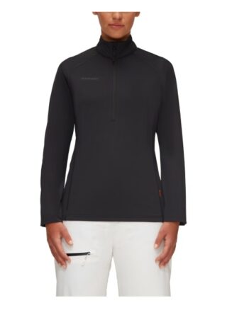 mammut Pullover Snow Half Zip Pull Sweatshirt Damen, Schwarz