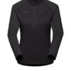 mammut Pullover Snow Half Zip Pull Sweatshirt Damen, Schwarz