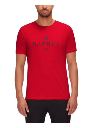 mammut Seile T-Shirt Herren, Rot
