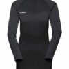 mammut Trift Half Zip Longsleeve Damen, Schwarz